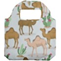 Camels-cactus-desert-pattern Foldable Grocery Recycle Bag View2