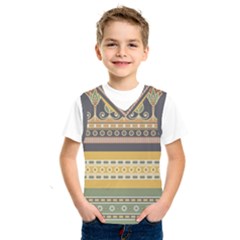 Seamless-pattern-egyptian-ornament-with-lotus-flower Kids  Basketball Tank Top