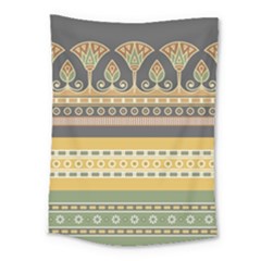 Seamless-pattern-egyptian-ornament-with-lotus-flower Medium Tapestry