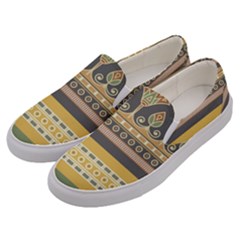 Seamless-pattern-egyptian-ornament-with-lotus-flower Men s Canvas Slip Ons by Jancukart