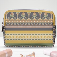 Seamless-pattern-egyptian-ornament-with-lotus-flower Make Up Pouch (medium)