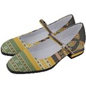 Seamless-pattern-egyptian-ornament-with-lotus-flower Women s Mary Jane Shoes View2