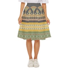 Seamless-pattern-egyptian-ornament-with-lotus-flower Classic Short Skirt