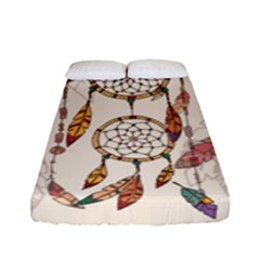 Coloured-dreamcatcher-background Fitted Sheet (full/ Double Size)