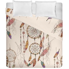 Coloured-dreamcatcher-background Duvet Cover Double Side (california King Size)