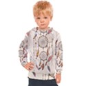 Coloured-dreamcatcher-background Kids  Hooded Pullover View1