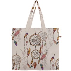 Coloured-dreamcatcher-background Canvas Travel Bag