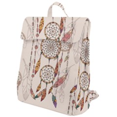 Coloured-dreamcatcher-background Flap Top Backpack