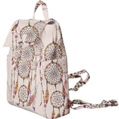 Coloured-dreamcatcher-background Buckle Everyday Backpack