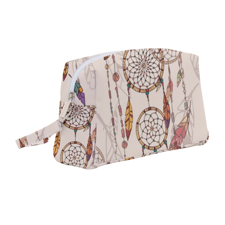 Coloured-dreamcatcher-background Wristlet Pouch Bag (Medium)