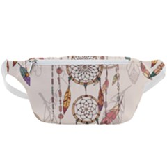 Coloured-dreamcatcher-background Waist Bag 