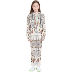 Coloured-dreamcatcher-background Kids  Tracksuit by Jancukart