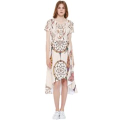 Coloured-dreamcatcher-background High Low Boho Dress