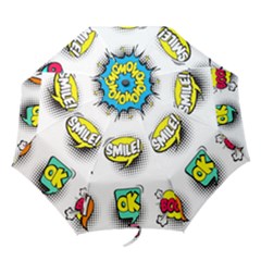 Set-colorful-comic-speech-bubbles Folding Umbrellas