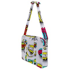 Set-colorful-comic-speech-bubbles Cross Body Office Bag