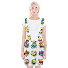 Set-colorful-comic-speech-bubbles Braces Suspender Skirt