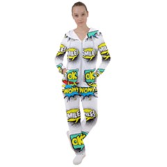 Set-colorful-comic-speech-bubbles Women s Tracksuit