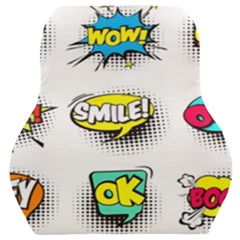 Set-colorful-comic-speech-bubbles Car Seat Back Cushion  by Jancukart