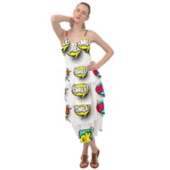 Set-colorful-comic-speech-bubbles Layered Bottom Dress