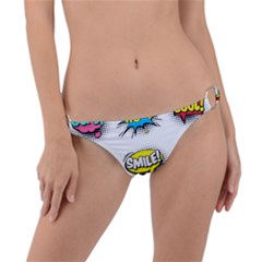 Set-colorful-comic-speech-bubbles Ring Detail Bikini Bottom