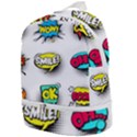 Set-colorful-comic-speech-bubbles Zip Bottom Backpack View1