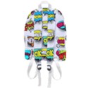 Set-colorful-comic-speech-bubbles Zip Bottom Backpack View3