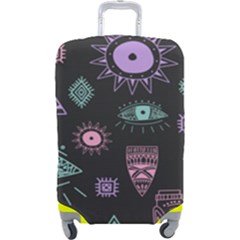 Vintage-seamless-pattern-with-tribal-art-african-style-drawing Luggage Cover (large)