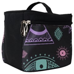 Vintage-seamless-pattern-with-tribal-art-african-style-drawing Make Up Travel Bag (big)