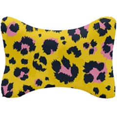 Leopard-print-seamless-pattern Seat Head Rest Cushion