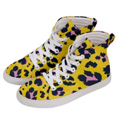 Leopard-print-seamless-pattern Women s Hi-top Skate Sneakers