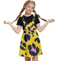 Leopard-print-seamless-pattern Kids  Apron Dress View1