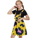 Leopard-print-seamless-pattern Kids  Apron Dress View2