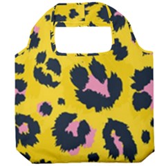 Leopard-print-seamless-pattern Foldable Grocery Recycle Bag