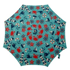 Seamless-pattern-nautical-icons-cartoon-style Hook Handle Umbrellas (large)