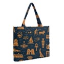 Dark-seamless-pattern-symbols-landmarks-signs-egypt Medium Tote Bag View2