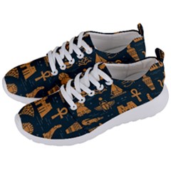 Dark-seamless-pattern-symbols-landmarks-signs-egypt Men s Lightweight Sports Shoes