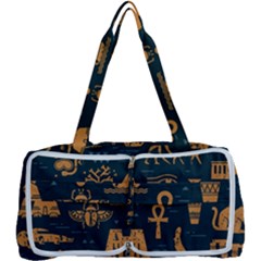 Dark-seamless-pattern-symbols-landmarks-signs-egypt Multi Function Bag