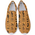 Egyptian-hieroglyphs-ancient-egypt-letters-papyrus-background-vector-old-egyptian-hieroglyph-writing Men s Slip On Sneakers View1