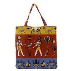 Ancient-egyptian-religion-seamless-pattern Grocery Tote Bag