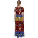 Ancient-egyptian-religion-seamless-pattern High Waist Short Sleeve Maxi Dress View2