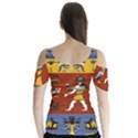 Ancient-egyptian-religion-seamless-pattern Butterfly Sleeve Cutout Tee  View2