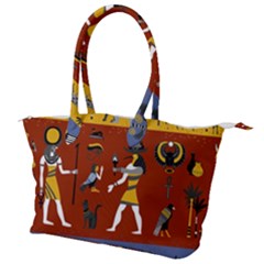 Ancient-egyptian-religion-seamless-pattern Canvas Shoulder Bag