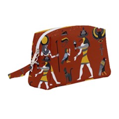 Ancient-egyptian-religion-seamless-pattern Wristlet Pouch Bag (medium)