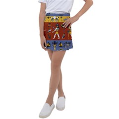 Ancient-egyptian-religion-seamless-pattern Kids  Tennis Skirt