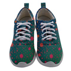 Color Pattern Dot Scrapbooking Women Athletic Shoes by Wegoenart