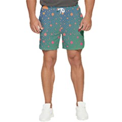 Color Pattern Dot Scrapbooking Men s Runner Shorts by Wegoenart