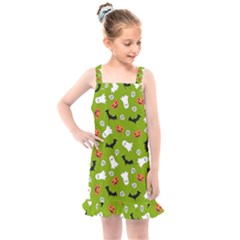 Pattern Seamless Halloween Fall Kids  Overall Dress by Wegoenart