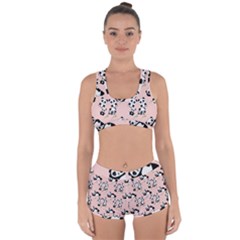 Pandas Pattern Panda Bear Racerback Boyleg Bikini Set by Wegoenart