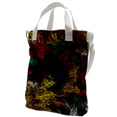 Abstract Painting Colorful Canvas Messenger Bag by Wegoenart