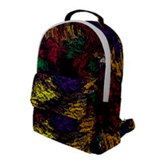 Abstract Painting Colorful Flap Pocket Backpack (large) by Wegoenart